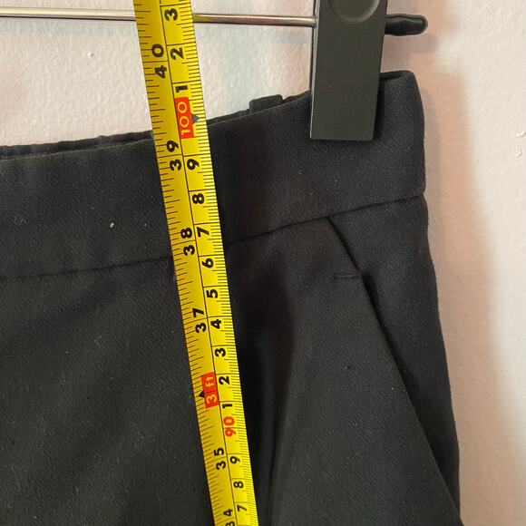 Abercrombie & Fitch Black Pleated Straight Leg Trousers Dress Pants Women size 2 - Picture 11 of 14